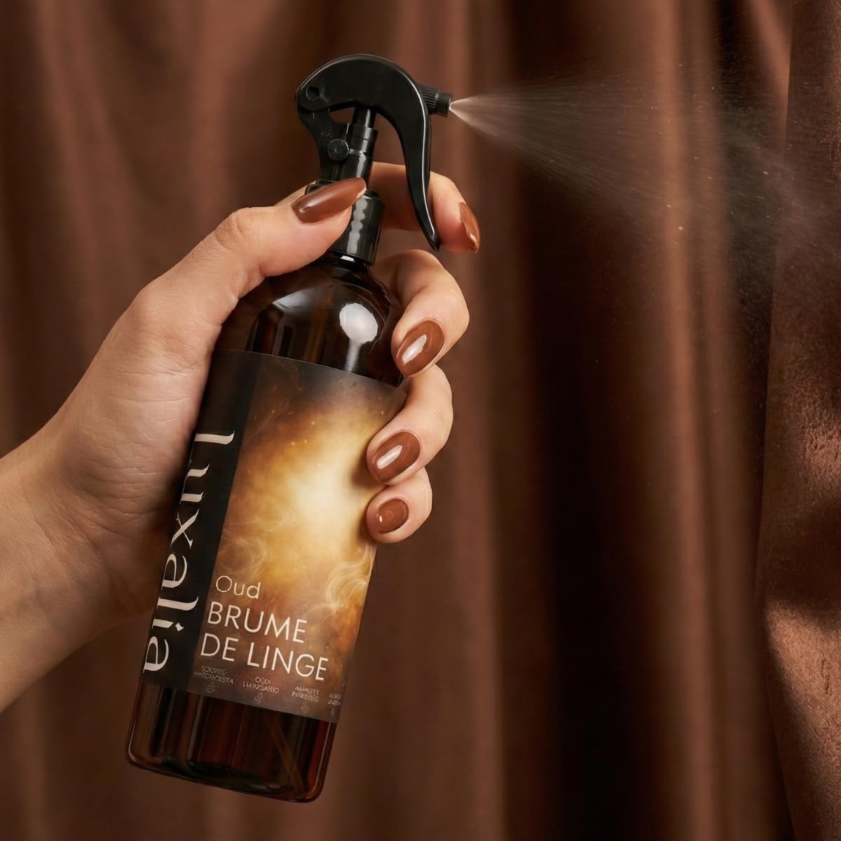 Brume de Linge Oud - Parfum Intense et Durable - Haute Qualité - 500ml - Luxalia