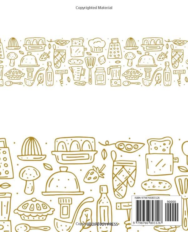A Blank Recipe Book to Write In Your Own Recipes: Fill in your Favorite Recipes/ Personal Cookbook /Premium Recipe Book: Create Your Own Cookbook/My ... Book Journal For Customised Recipes Book image 3