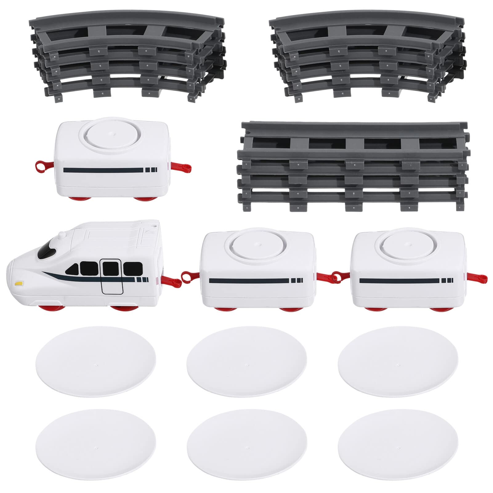 – Toyvian Sushi Train Toys, Rotating Sushi at Home Train Goes Around Toys Electric Japanese Sashimi Serving Tray For DIY Making Supplies No Battery