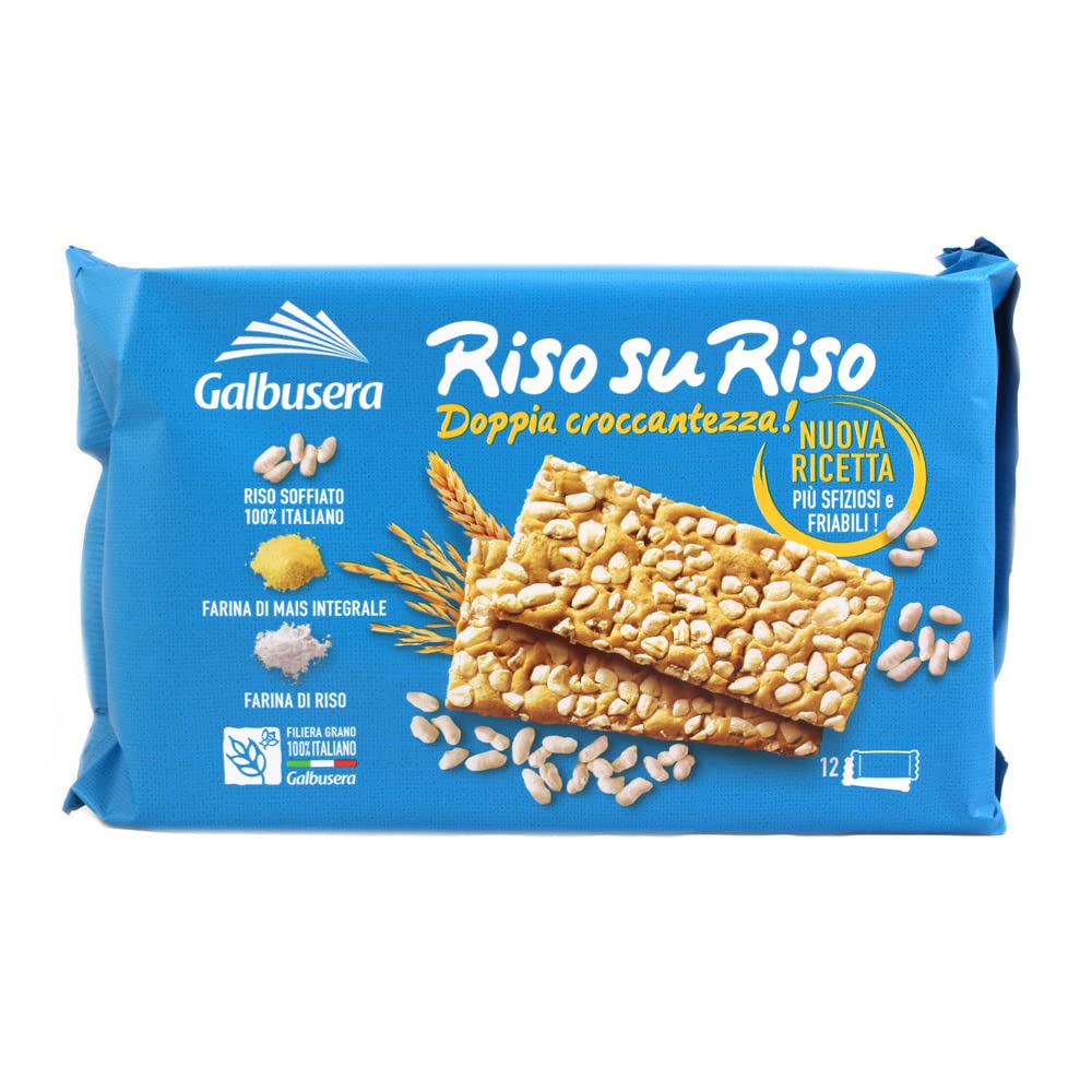 Zeus Party Crackers Galbusera Riso su Riso Nuova RIcetta 6 Confezioni da 380 Grammi