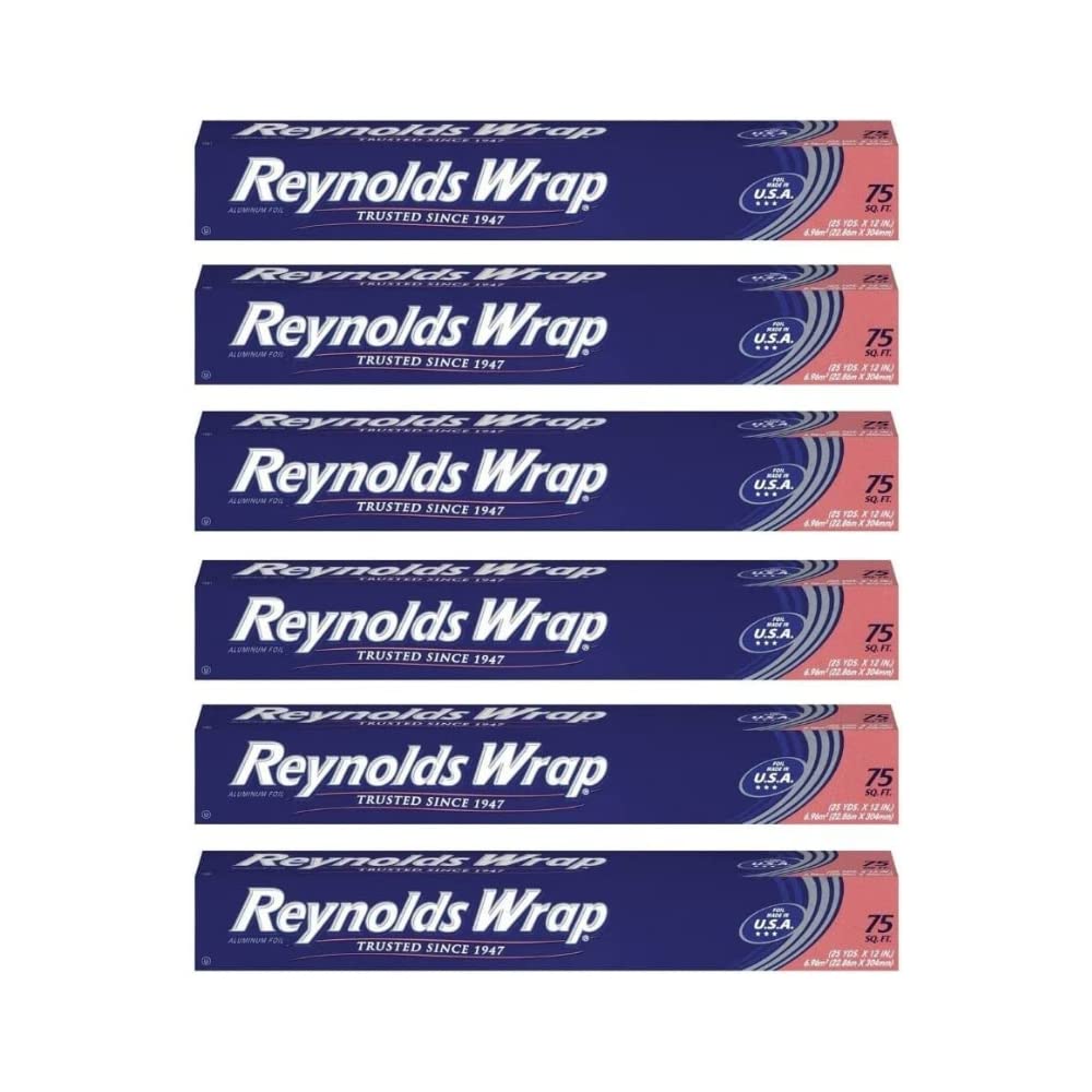 Reynolds Foglio di alluminio, rotolo da 20 metri quadrati (confezione da 6)