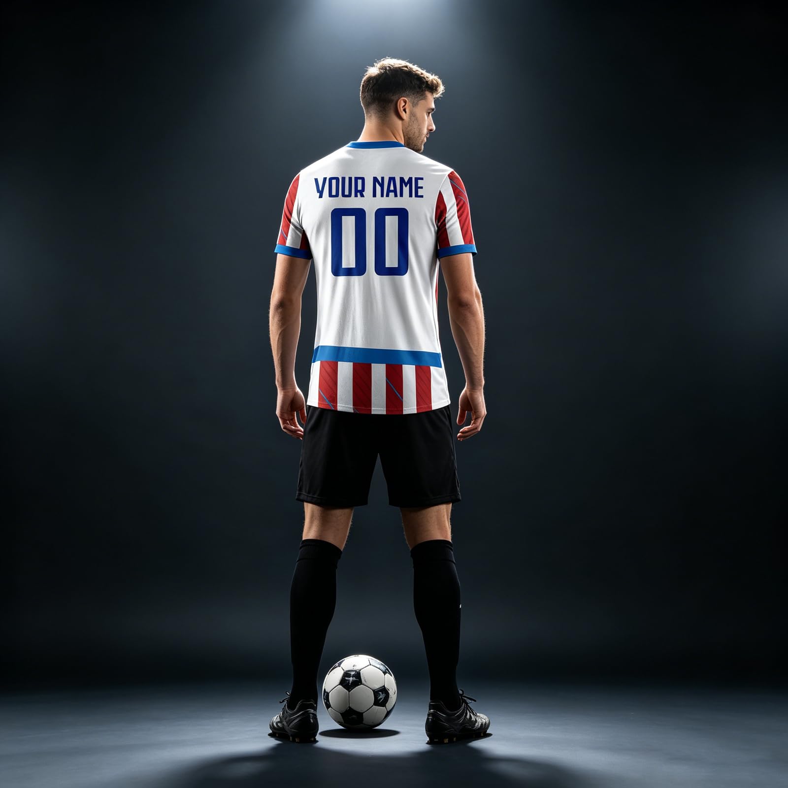 Genérico Camisetas de fútbol Personalizada para Mundial 2026 para Hombre Mujer niños con Nombre número