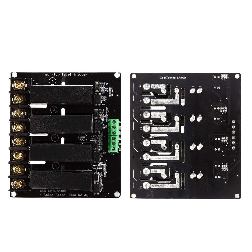 4 Canali Modulo Relè a Stato Solido 380V 8A Modulo Relè Alto E Basso Livello, Scheda Controller Interruttore SSR Tensione di Ingresso 5 V A 12 V CC per Controller PLC
