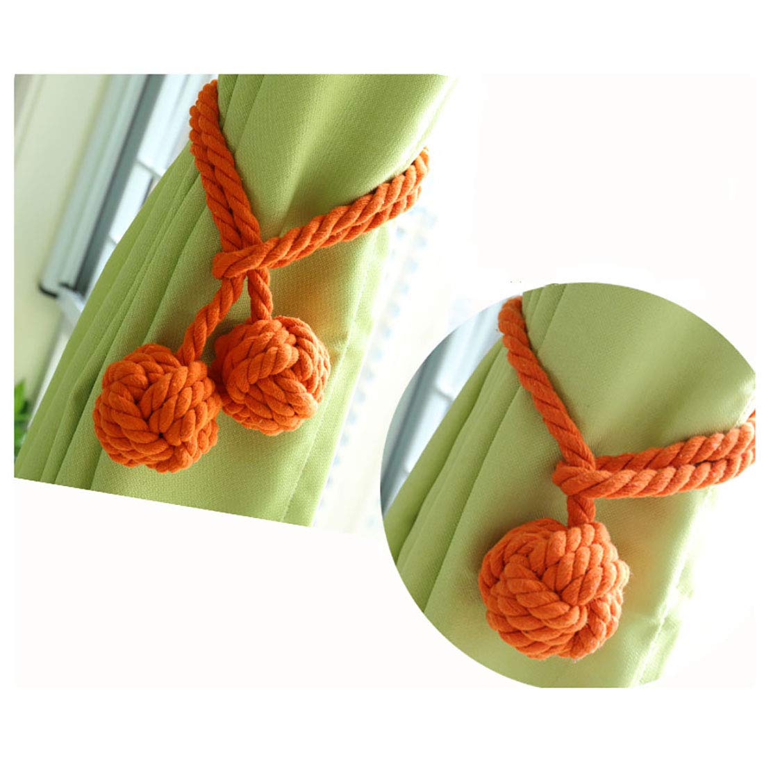 Lot De 2 Embrasses De Rideaux Pour Rideaux - Couleur Unie