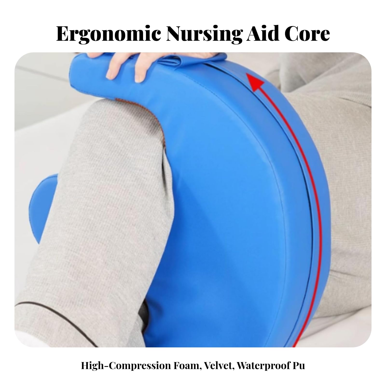 Ayuda para Girar Pacientes Cojín de Posicionamiento Soporte de Alineación Corporal Dispositivo de Reposicionamiento Cojín Ergonómico con Correa, Style to 1