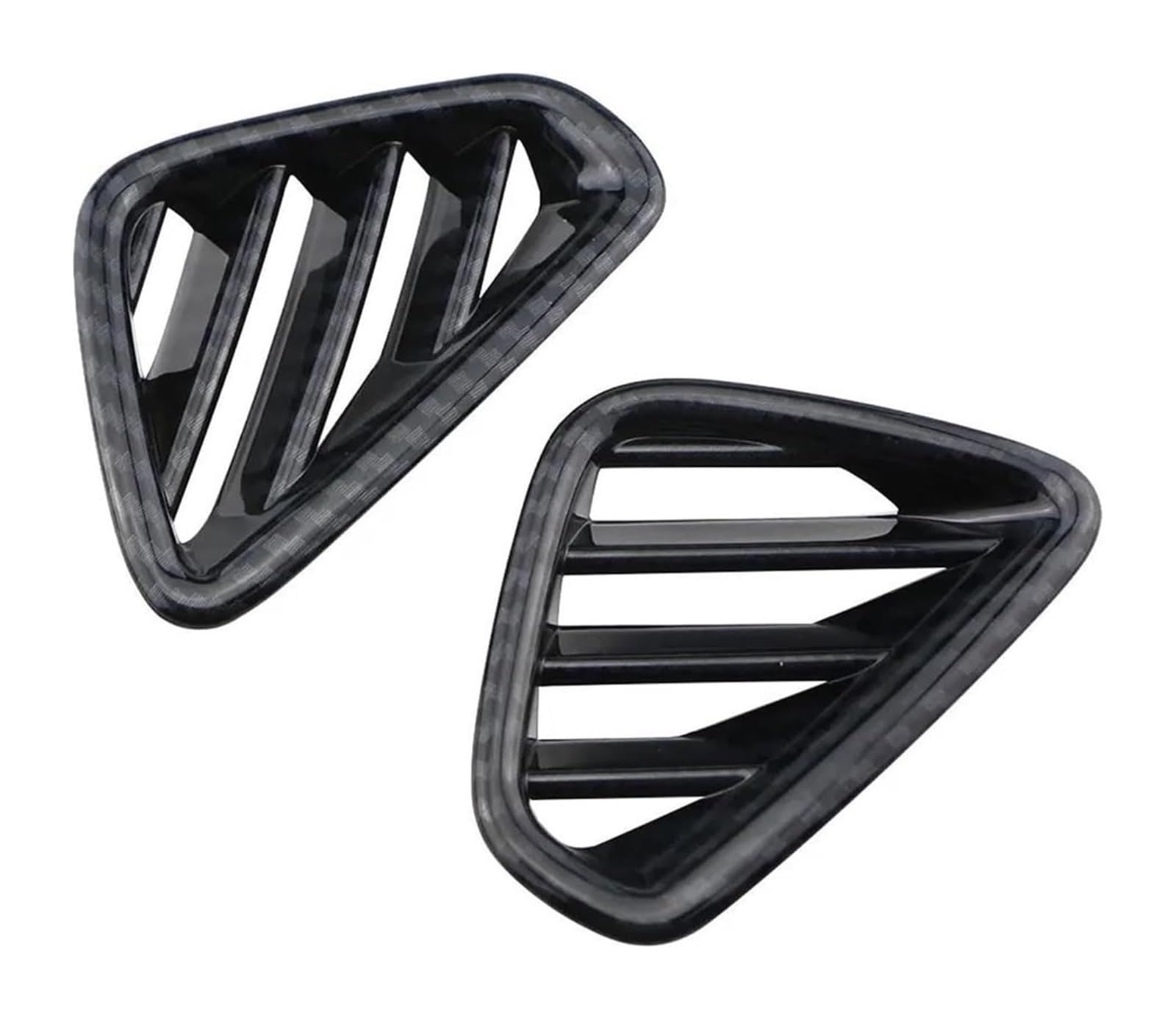 Air Vent Outlet for Hyundai for Kona for Encino for Kauai 2018 2019 2020 Car Front Air Conditioning Outlet Vent Cover Trim Sticker 2Pcs(2pcs Carbon Black)