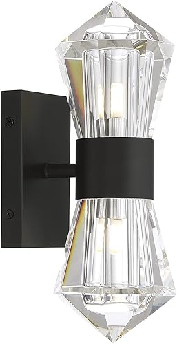 Miniatura 4 de Savoy House 9-1940-2-89 Lámpara de pared Dryden de 2 luces en negro mate (4.5 pulgadas de ancho x 12 pulgadas de alto)