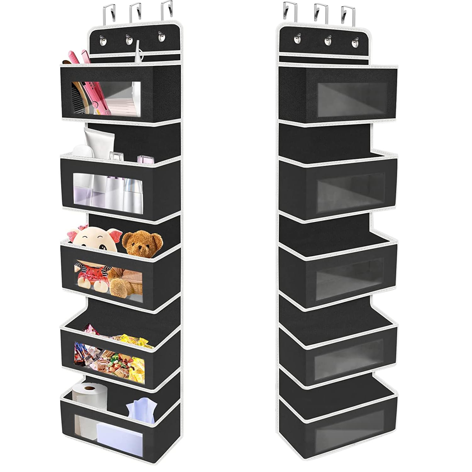 Amazon｜ウォールポケット Whonor ドア掛け収納式ポケット 5段大容量