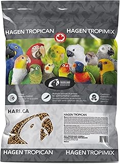 Hari Tropican Bird Food, Hagen Parrot Food with Peanuts & Sunflower Seeds, Parrot Granules,