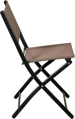 Miniatura 7 de Flash Furniture Brazos - Sillas plegables comerciales para interiores y exteriores, respaldosasientos Flex Comfort, marcos de metal, diseño plegable