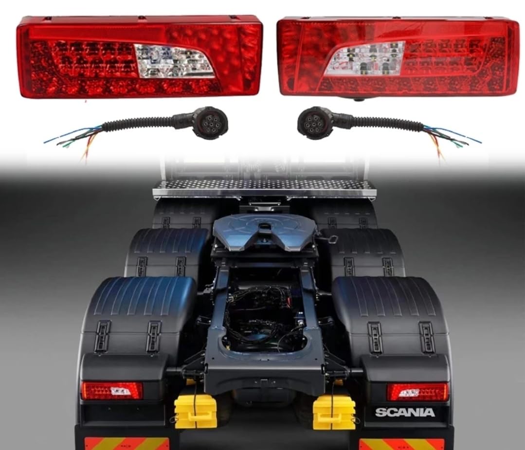 Amazon | ①SCANIA スカニア タイプ 24V専用 LEDテールランプ ボルボ 