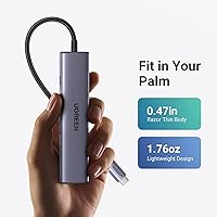 Vista 6 de UGREEN Adaptador multipuerto USB C 5 en 1 Revodok 105 4K HDMI, entrega de energía de 100 W, 3 puertos de datos USB-A, dongle USB C para MacBook