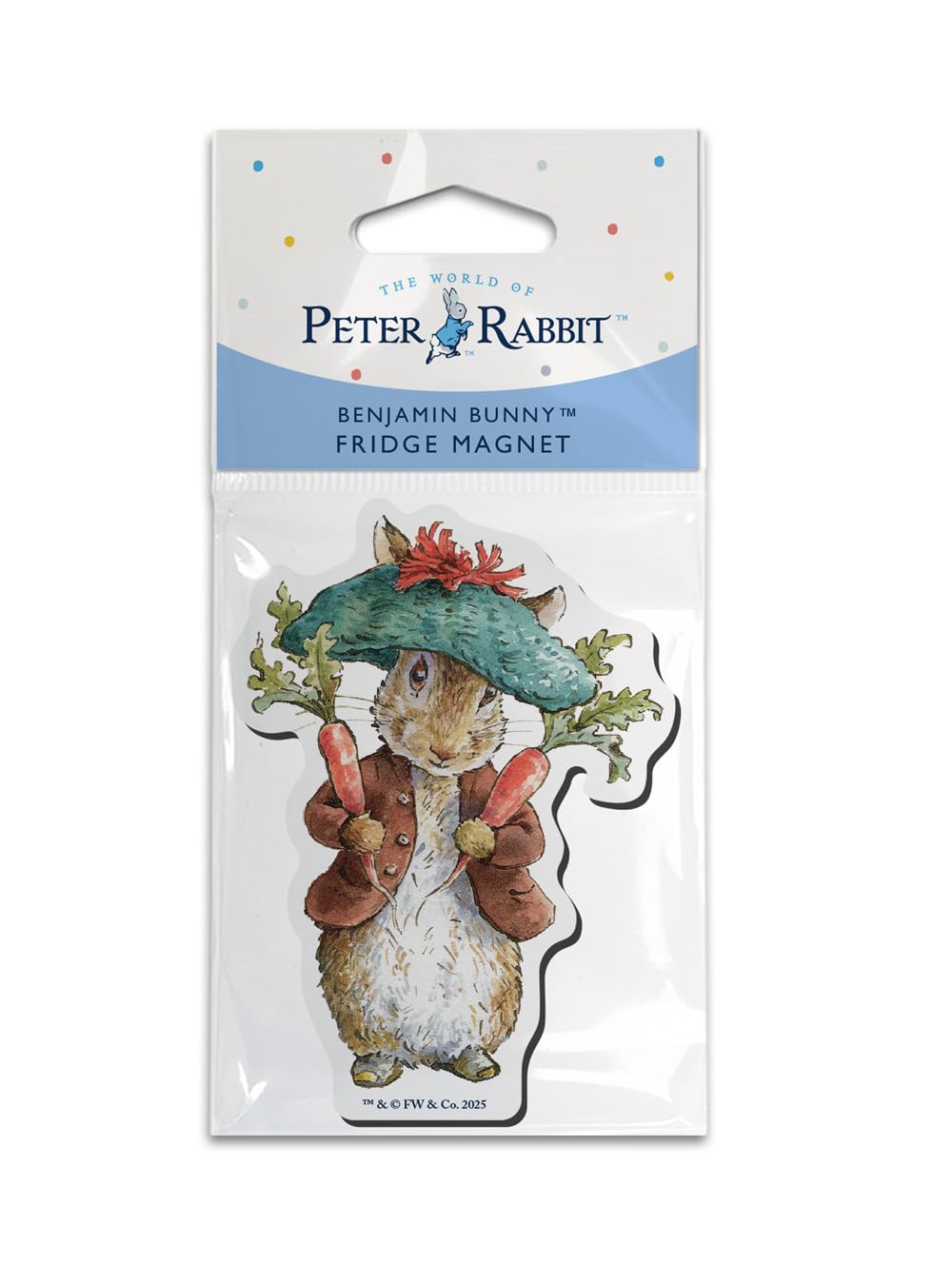 Beatrix Potter Peter Rabbit - Shaped Fridge Magnet (Benjamin Bunny)