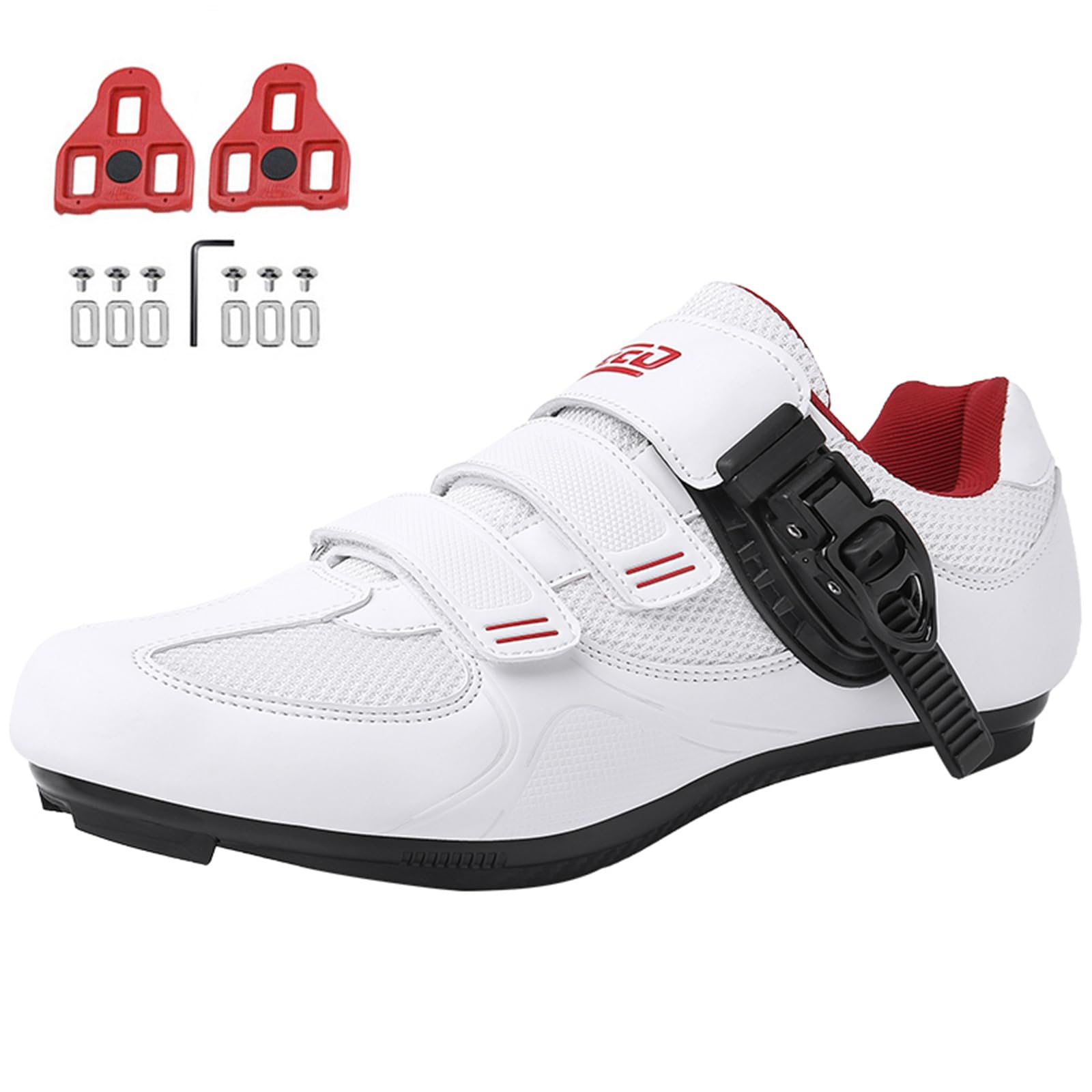 JiuQing Męskie buty rowerowe kompatybilne z butami na rower szosowy Peloton Bike SPD Delta Cleats