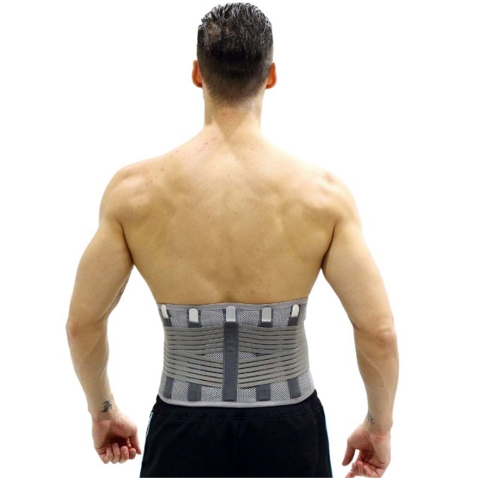 Ceinture Lombaire Réglables Attelle Dorsale De Soutien Taille Haute avec Flexible for Les Personnes Âgées Et Employés Bureau Travail Universel(G,M)