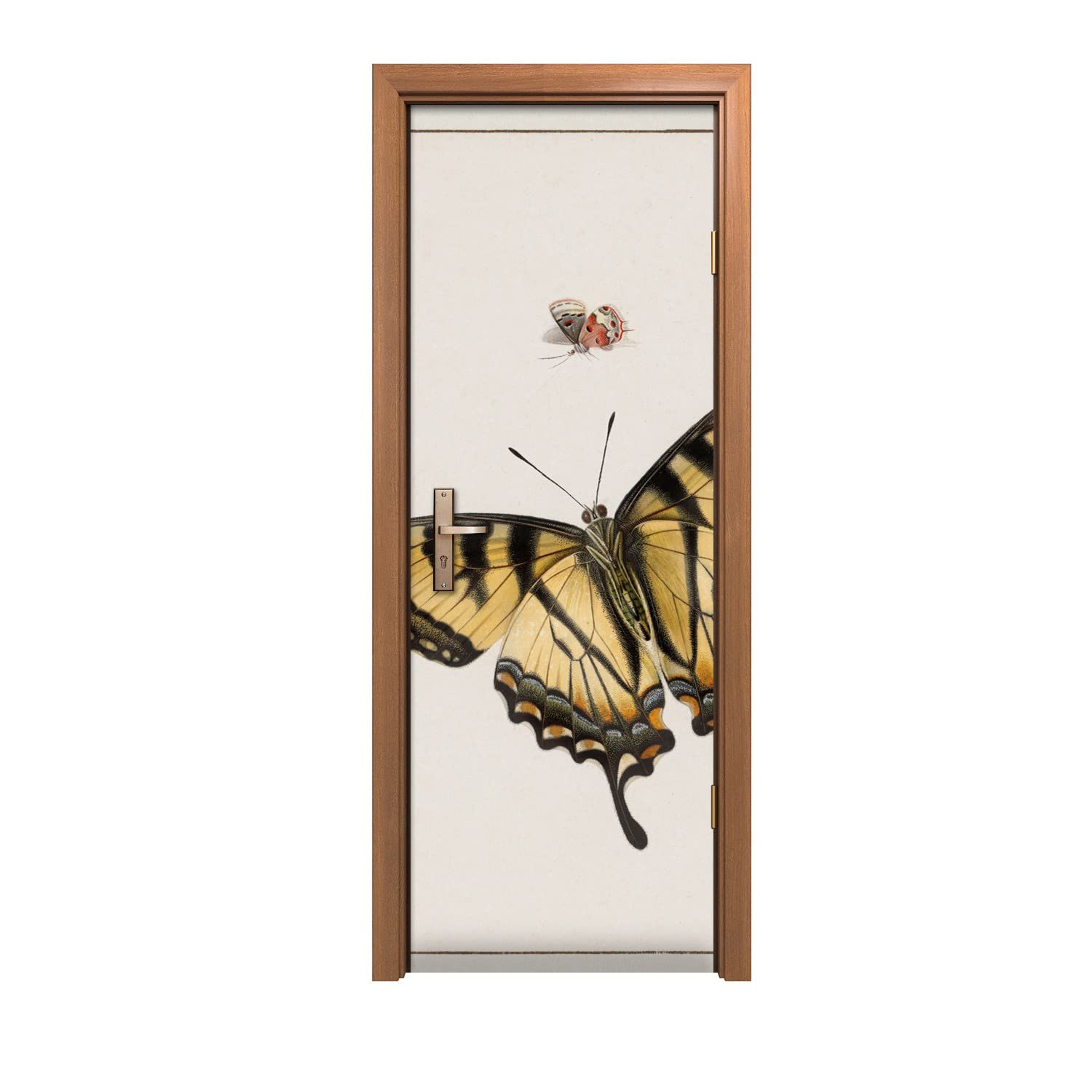 Autocollant de porte papillon 70x200cm pour décoration murale de couloir