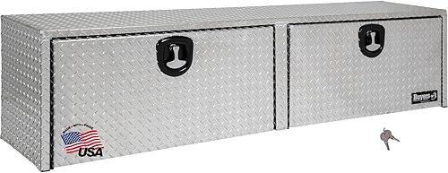 Miniatura 11 de Buyers Products 1701551 - Caja de herramientas para camión de aluminio plateado con tapa superior de rodamiento de diamante, 72 x 13 x 16 pulgadas,