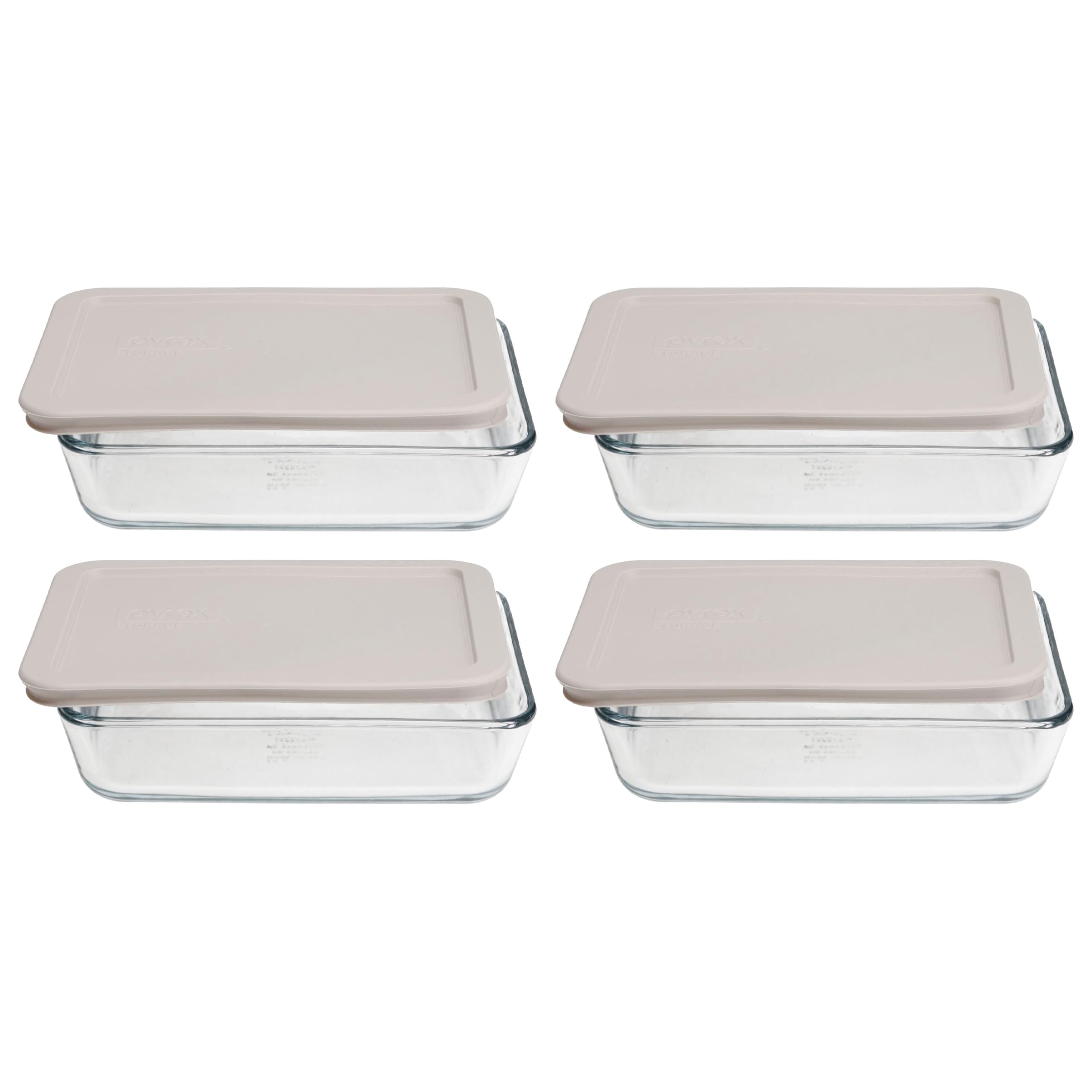 Amazon.com: Pyrex 7210 (3-Cup) Glass Dish with Warm Stone Lid (4