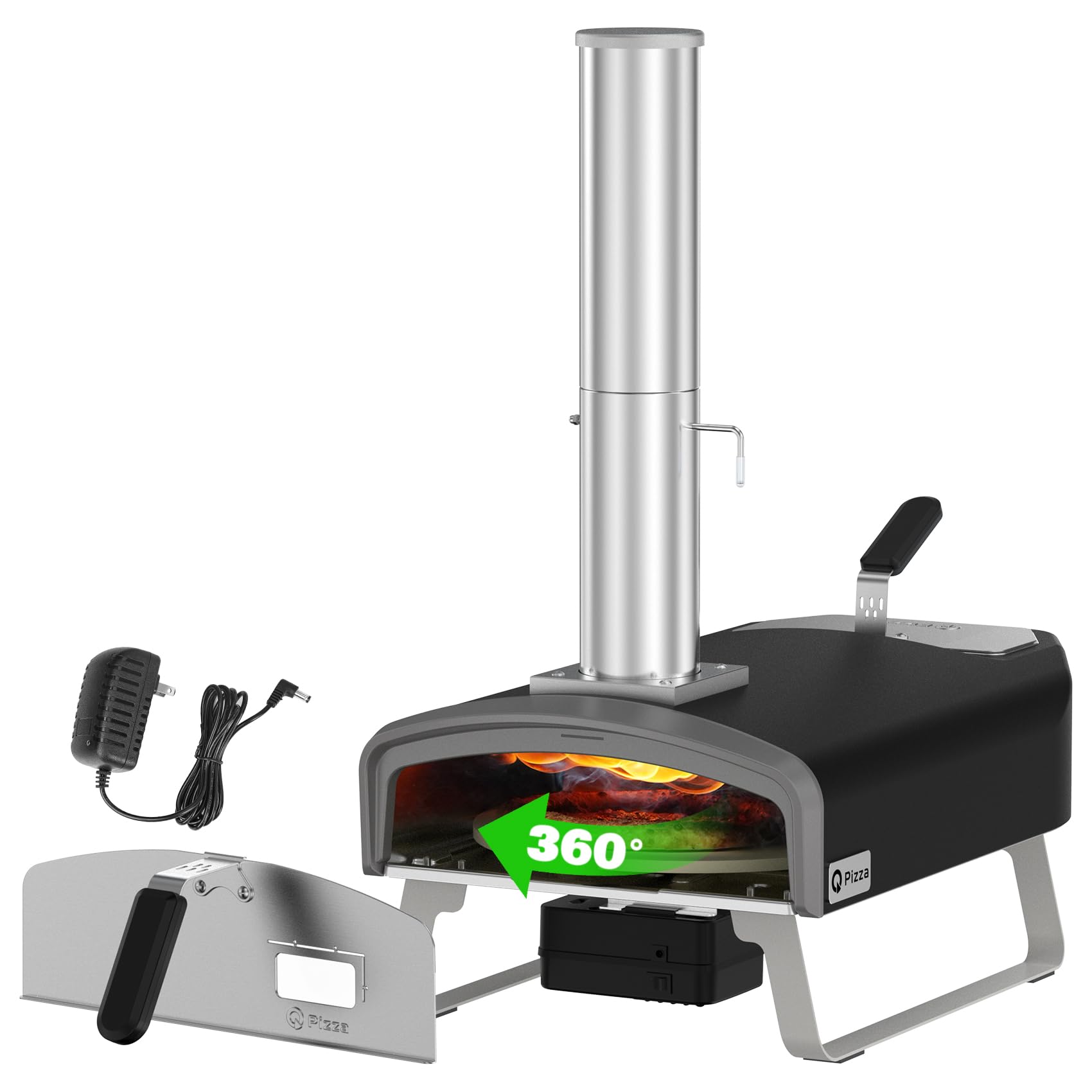 Amazon.com: Q Pizza Wood Fire Pizza Oven with Rotatable Stone