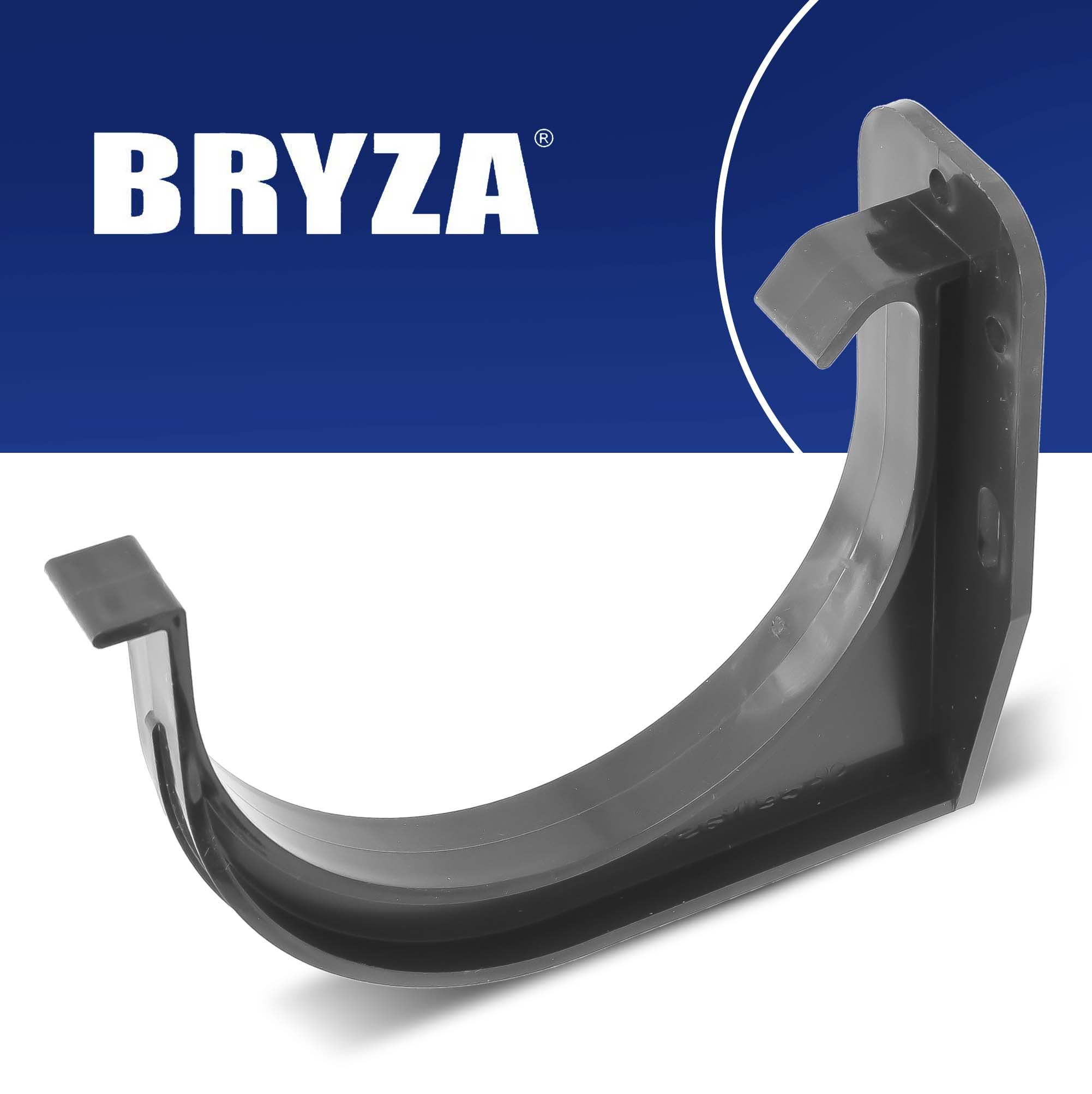 Gutter Hanger Gutter Holder Gutter Holder Pipe Gutter Holder 125mm Graphite, Graphite 125 Mm - Image 2