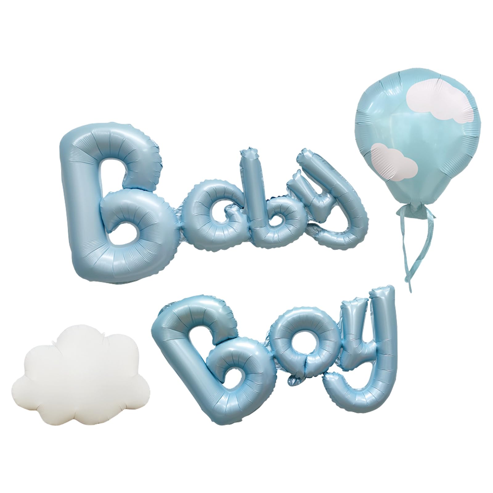 "Baby Shower Foil Balloon Baby Boy Decorations for Newborn Baby Boy Welcome Party Baby Baptism Gender Reveal Party Boys Newborn Party Supplies " (blue)