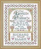 Design Works Crafts Tobin 356745 Loves Promise Counted Cross Stitch Kit-8'X10' 14 Count, Multicolored (2758)