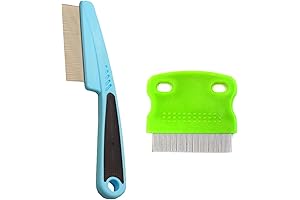 2-Piece Flea and Lice Remover for Small Pets (Blue and Green) -...