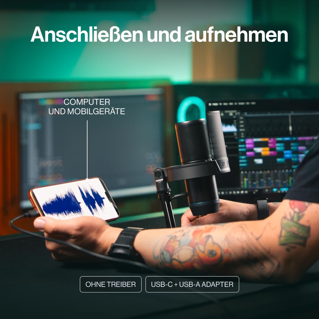 ENDORFY Solum 2 Mikrofon USB C, pojemnościowy, kardioidalny