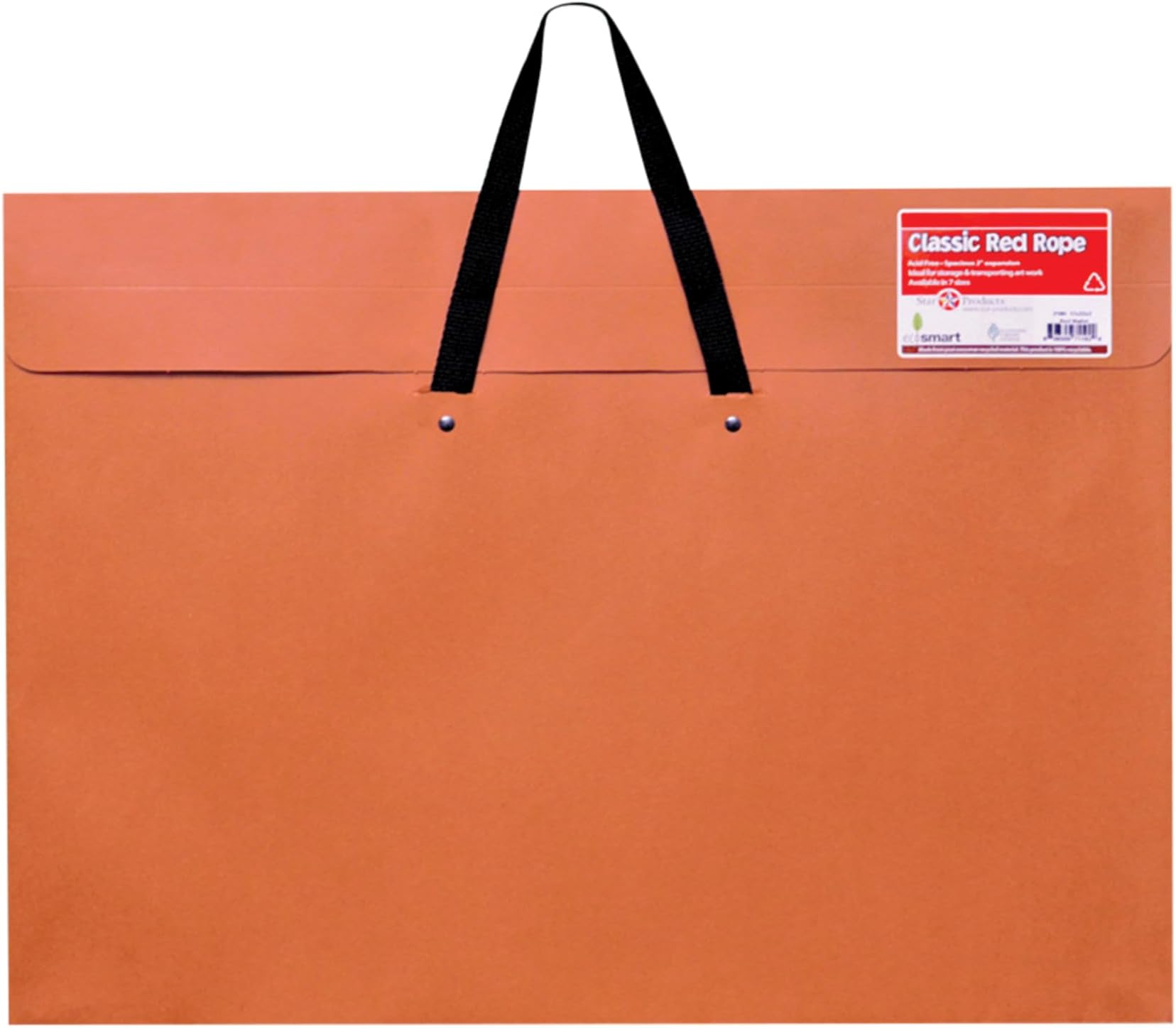 Star Products Art Portfolio 20 X 26, Classic Red Rope, Paper Artist Portfolio with Soft Woven Handle โ Poster Storage, Art Storage