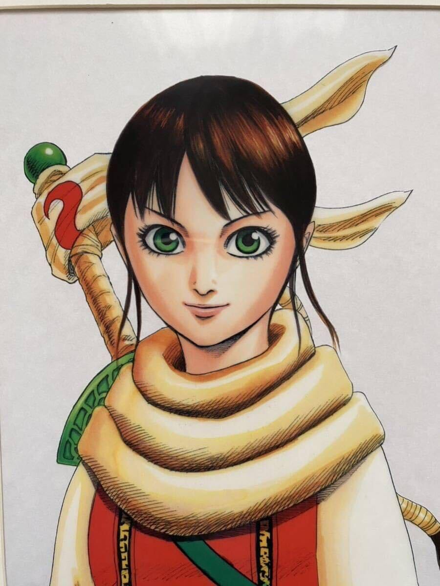 Amazon.co.jp: 額装品キングダム 羌塊 原泰久 KINGDOM セル画