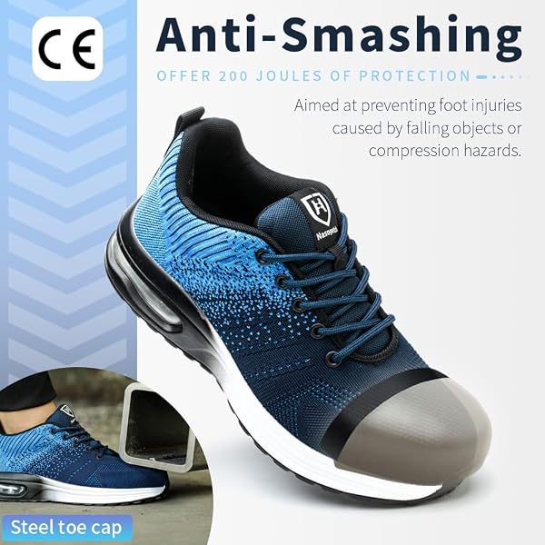Safety Shoes for Men and Women Work Shoes High Comfortable Safety Shoes - 3