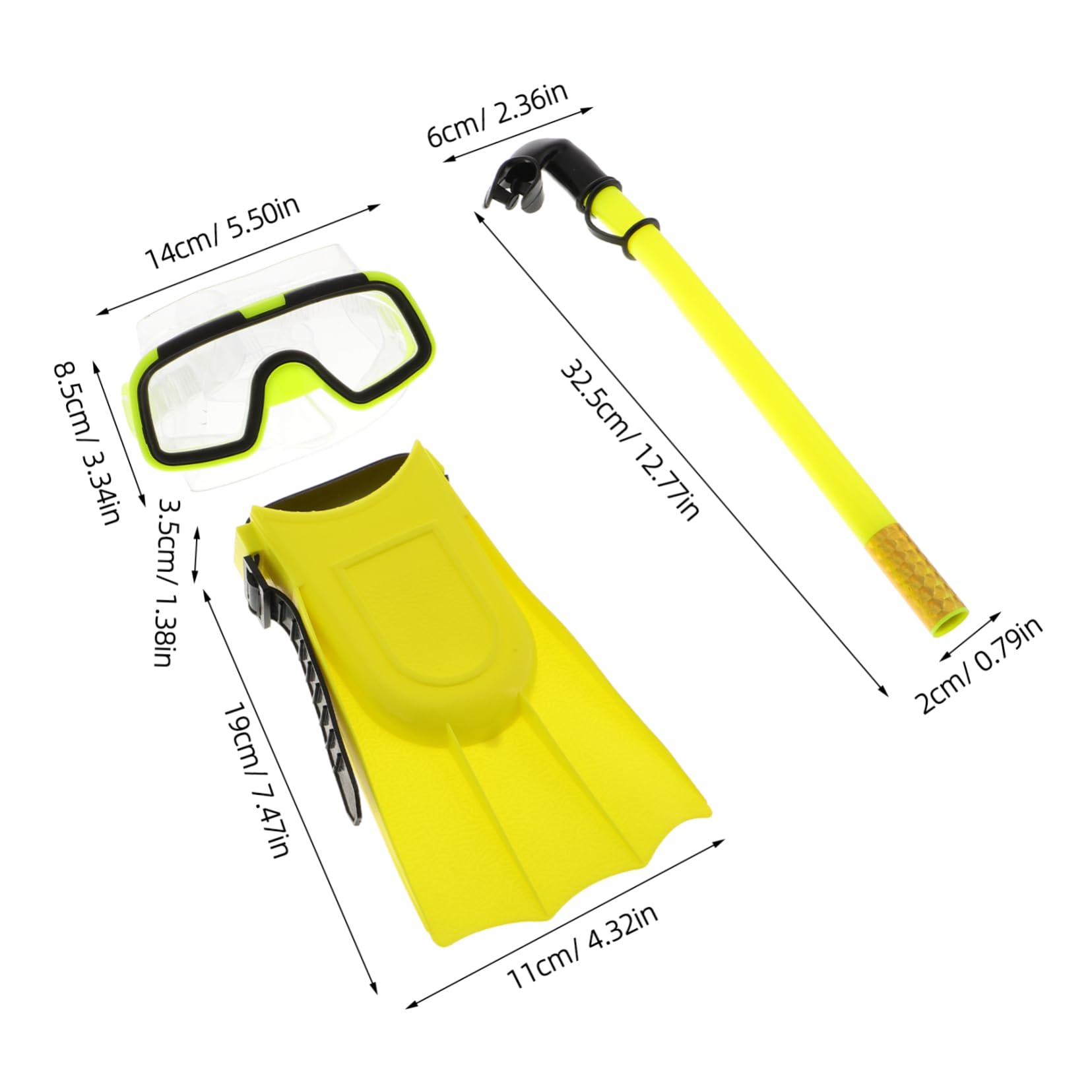 CORHAD -in-one Snorkeling Equipment Boys and Girls Dry Snorkel Set Goggles Fins for Safe and Enjoyable Swimming Adventures