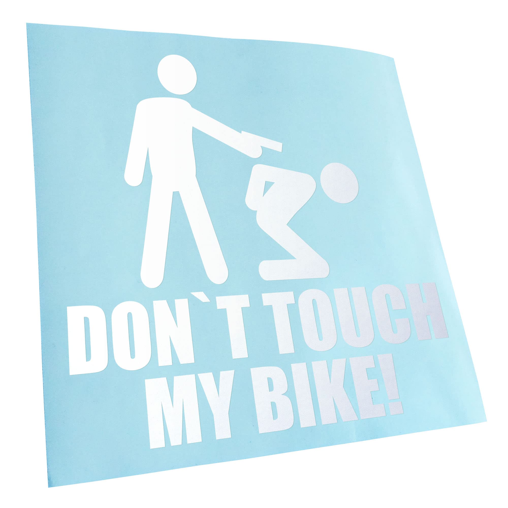 Kiwistar - Car Sticker - Dont Touch My Bike! Sticker for Car, Laptop, Bicycle, Truck, Motorcycle Multi-Coloured JDM Decal Racing