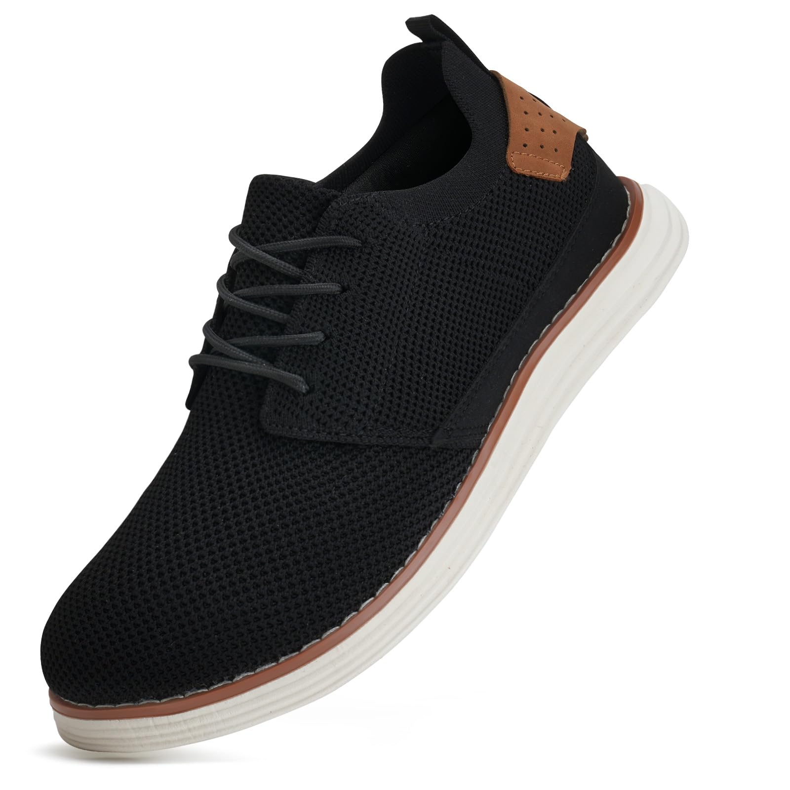 LEZTA Schuhe Herren Anzugschuhe Sneaker Oxfords Business Mesh Stoff Atmungsaktiv Sportschuhe Tennisschuhe Walkingschuhe Komfortabel