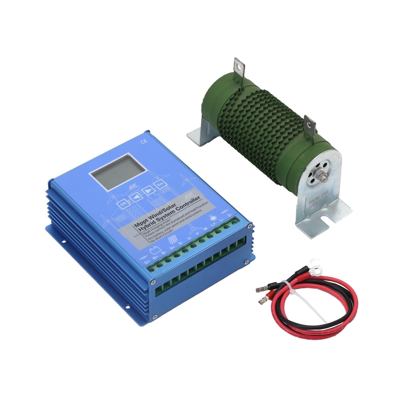 Regolatore Di Carica Ibrido Solare Eolico MPPT 600 W E Automatico 12/24 V/48 V Con Carico Scarico Bluetooth Facile Da Usare(W1000W S1000W BT,24V 48V Auto)
