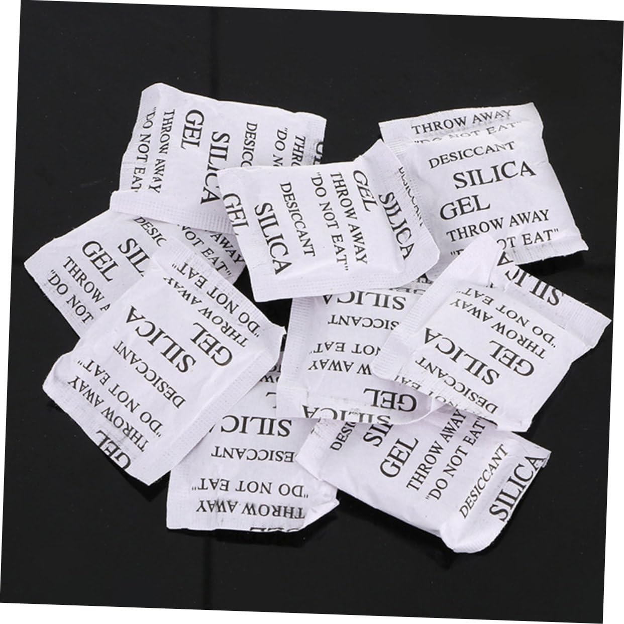 Hohopeti Silicagel Trockenmittelbeutel Saugfähiger und Umweltfreundlicher Silica Gel Beutel 100 Stück aus Sicherem Material zum Schutz vor Feuchtigkeit in Schubladen bei Feuchtem Wetter