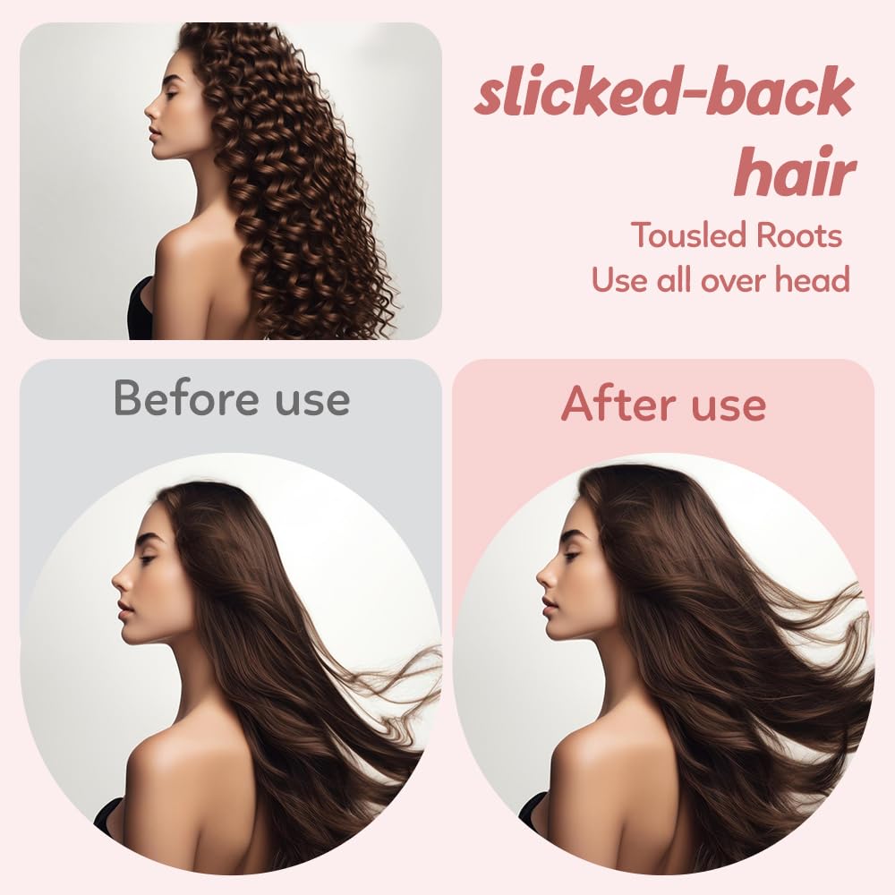 Pince à cheveux sans fil fer à sertir volumisant mini ondulateur portable en céramique 4 températures réglables rechargeable