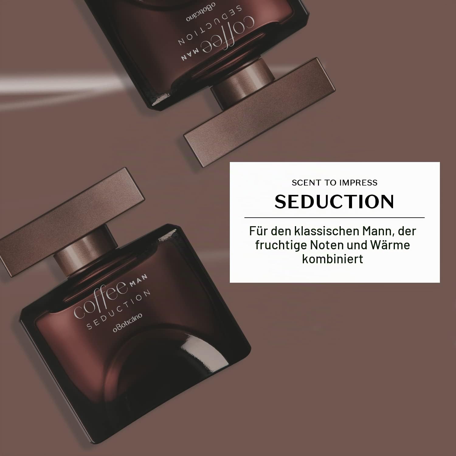 O Boticário Coffee Man Seduction 100 ml Parfüm für Herren | Eau de Toilette Köln holziger Duft Gourmand Oriental Bergamotay Patschuli