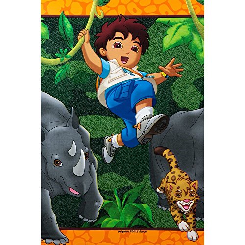 Amscan Diego's Biggest Rescue Party Table Cover Tableware, Plastic, 54