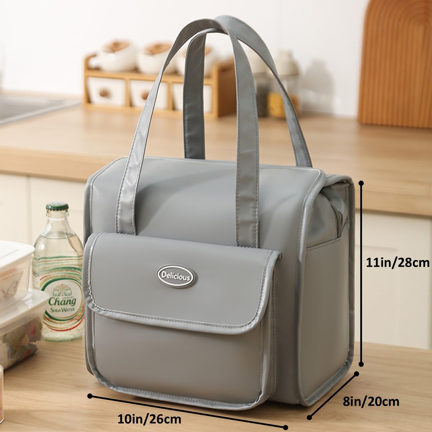 Sac à Lunch Isotherme Femme - Léger Étanche Grande Capacité Réutilisable Pour Travail Voyage Camping (Rose)
