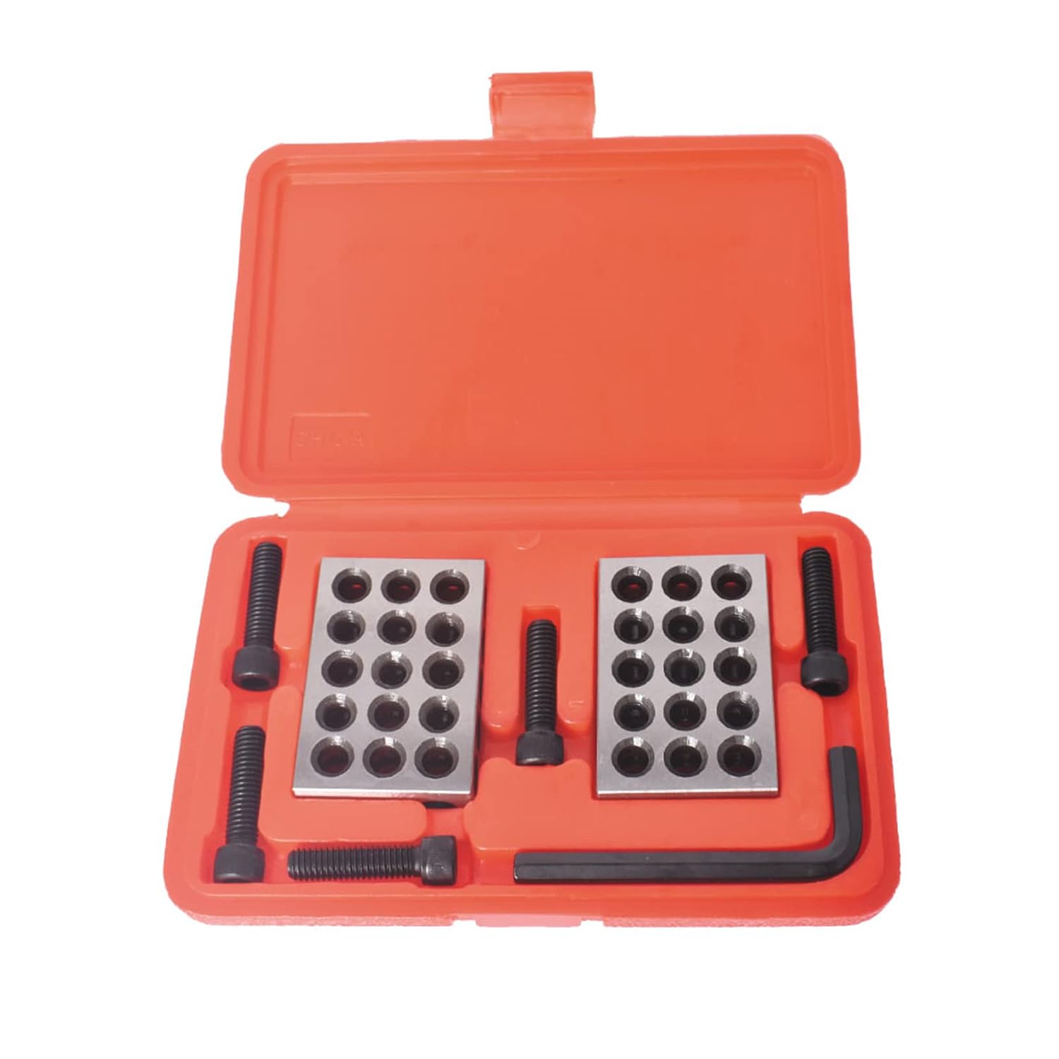 1-2-3 Blocks Matched Pair Hardened Steel 23 Holes (1x2x3) 123 Set with Screws & HEX Key Precision Ground Machinist Set Up Blocks