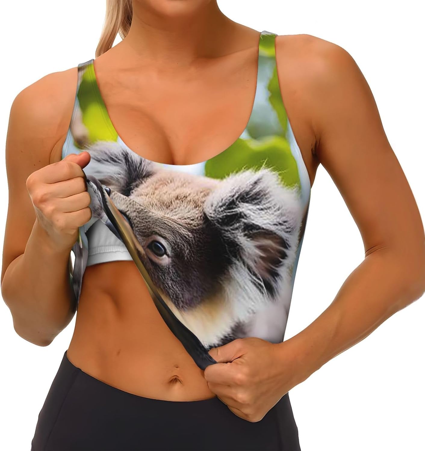 Koala Branch Perch​ Women's Sports Bras - High Support Workout Tops for Women
