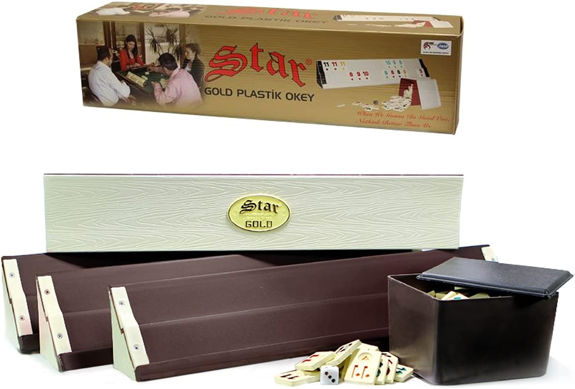 Star Oyun Aletleri Plastic Gold Okey Rummy Set
