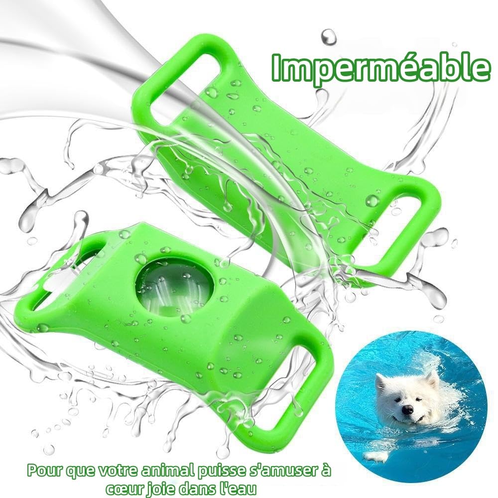 aquality Pets Collier antiparasitaire, Super Élastique, Adapté aux Chiens de Toutes Tailles, Anti - Puces et Tiques, sans Contact Direct avec La Peau