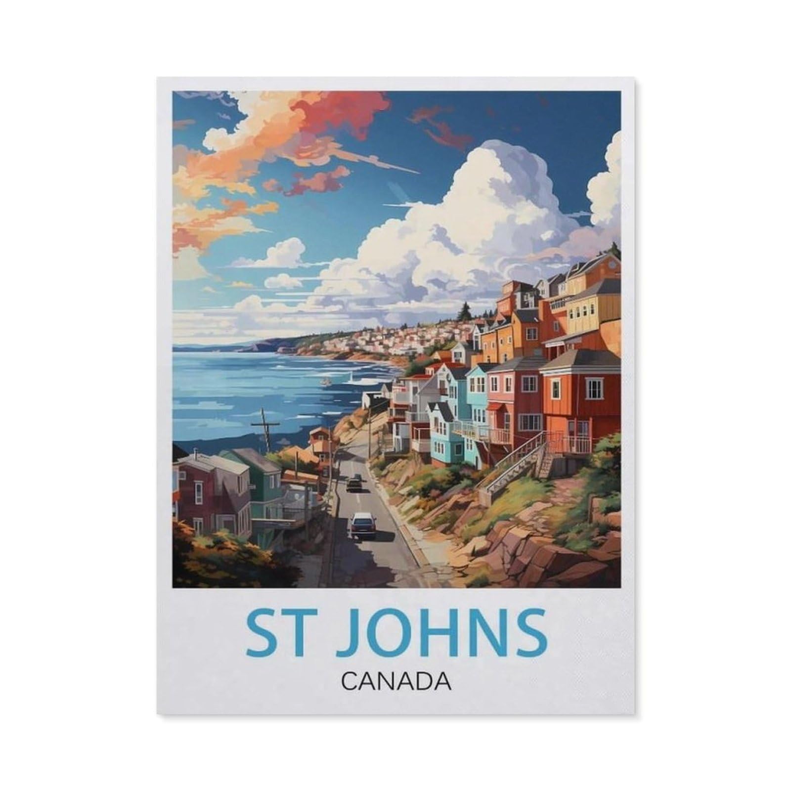 Tin Sign，St John's Canada(30x40cm）