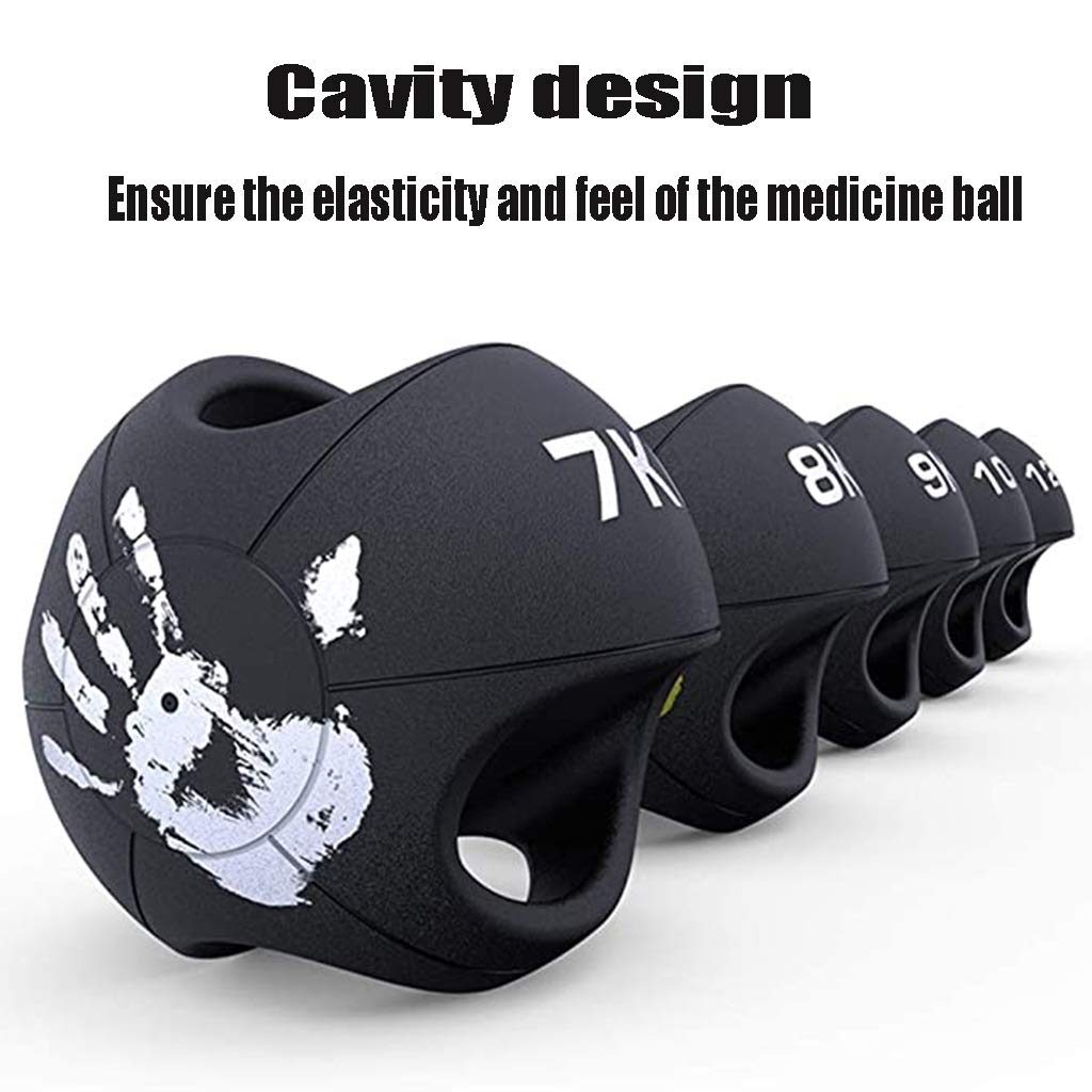 Medizinball Doppelte Fitness-Ball-Bouncy Ball, rutschfeste Oberflächenbeschaffenheit, Heimtymnastikkreuzstraining Kernstärke Training Aerobic Fitnessgeräte (Size : 5kg/11lbs)