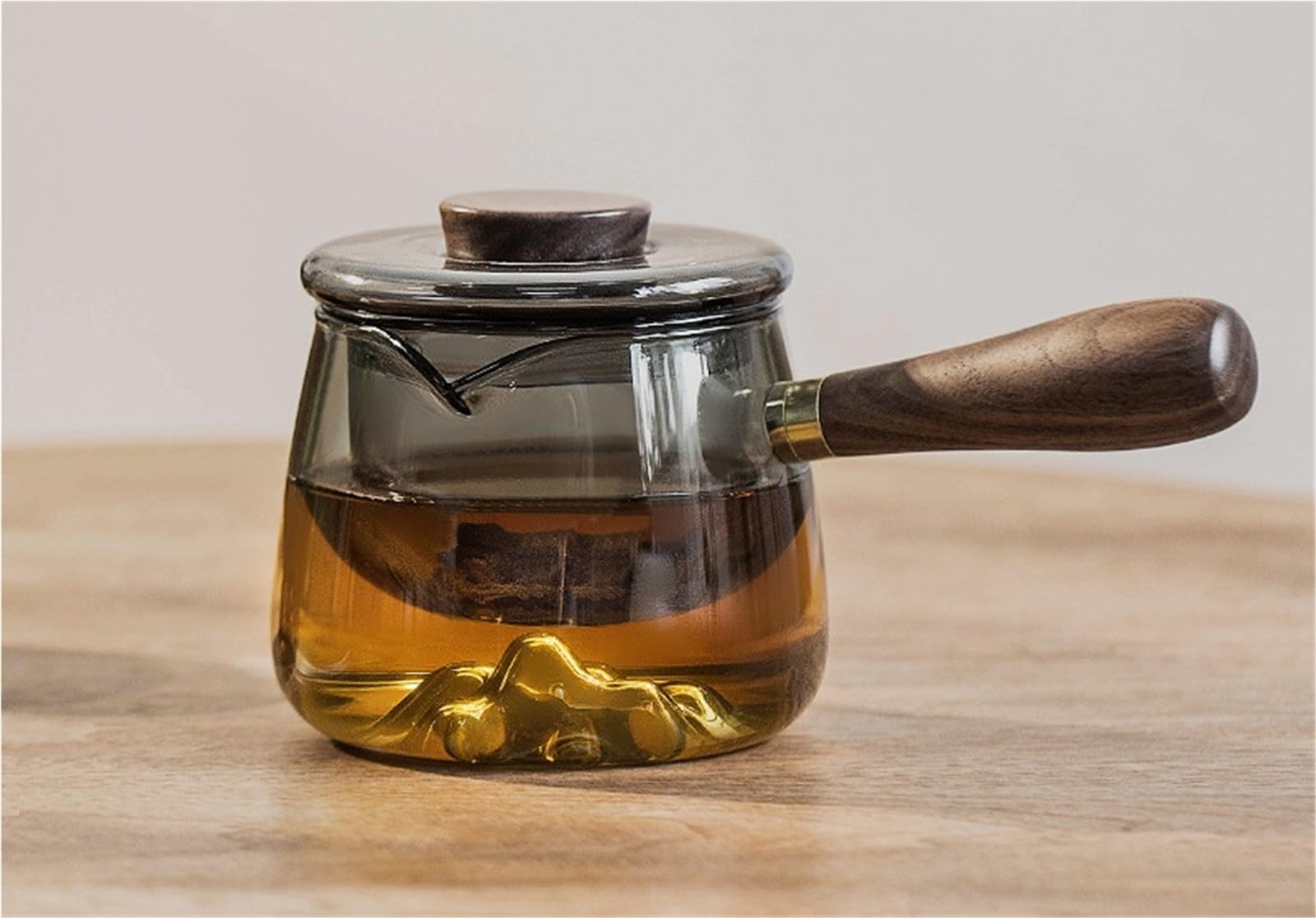 5-częściowy Szklany Czajniczek | Zestaw do herbaty Kungfu o pojemności 350 ml w stylu japońskim - półautomatyczny do łatwego parzenia