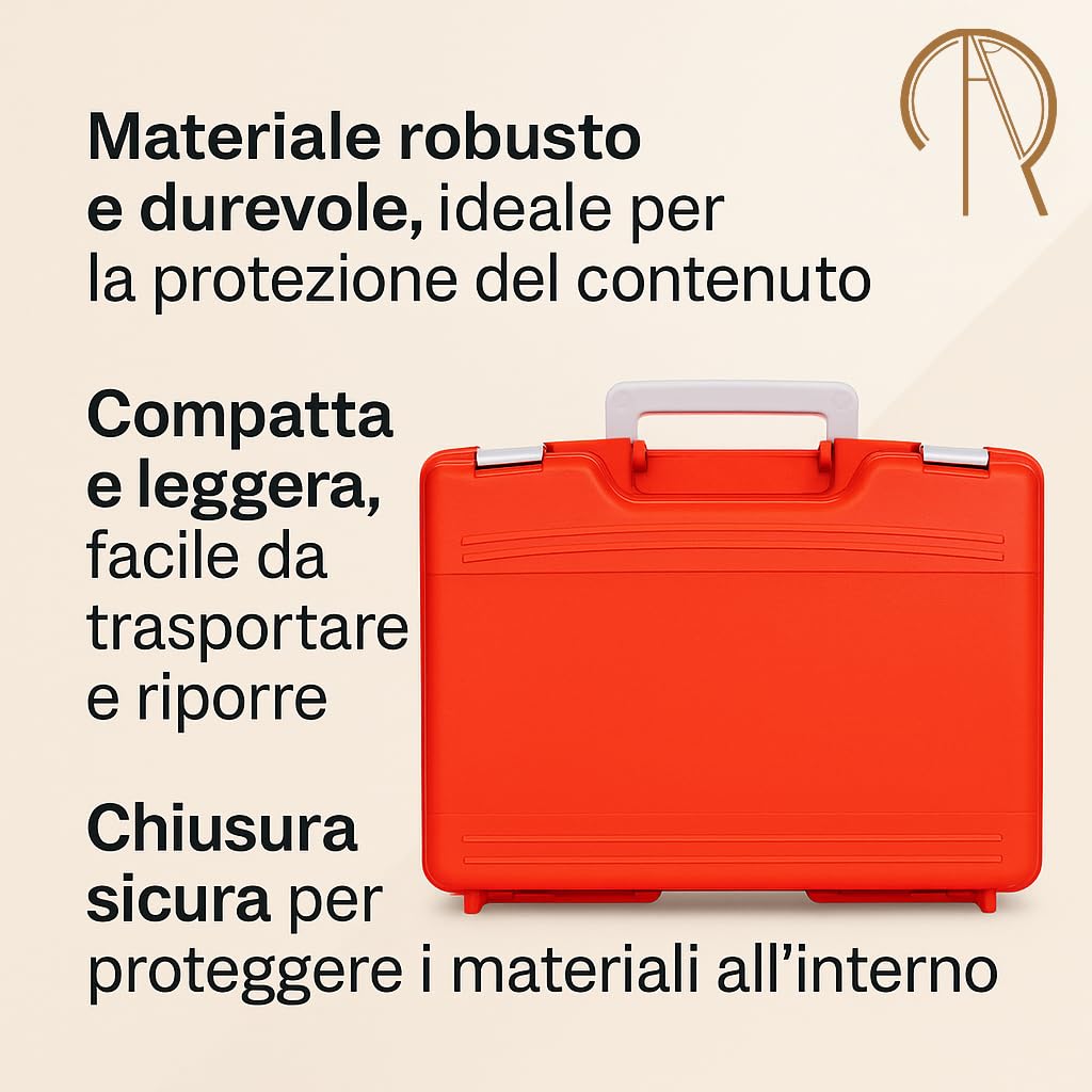 Rocard® | Cassetta medica di pronto soccorso | Con ALLEGATO 2 | per aziende o unità produttive con meno di 3 dipendenti | Conforme DM388/DL81 | Made in Italy
