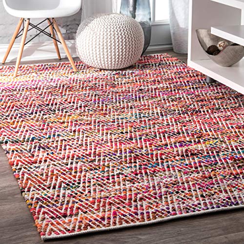 nuLOOM 200VIAG01A-860116 Area Rug, 8' 6" x 11' 6", Magenta
