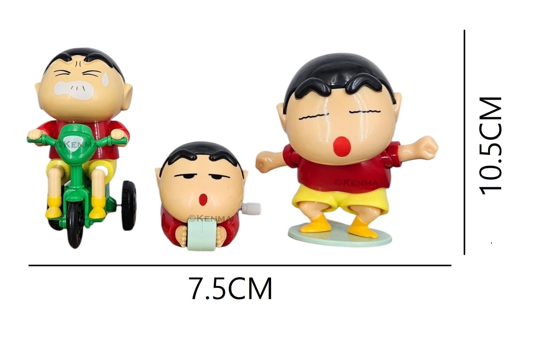 Buy KENMA Shinchan Set of 3 Crayon Moving Toys for 10.5CM Anime